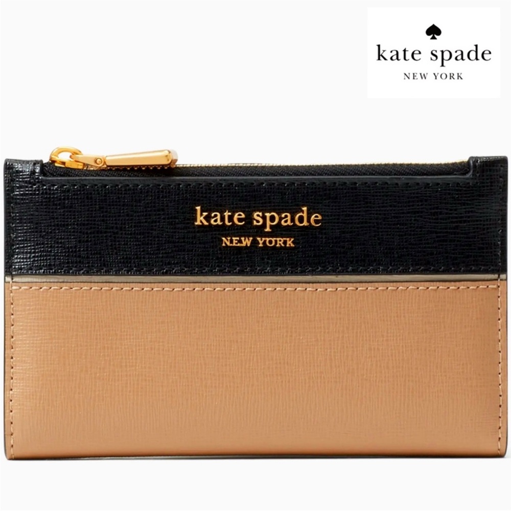 Kate Spade | morgan colorblocked saffiano leather wallet NWT